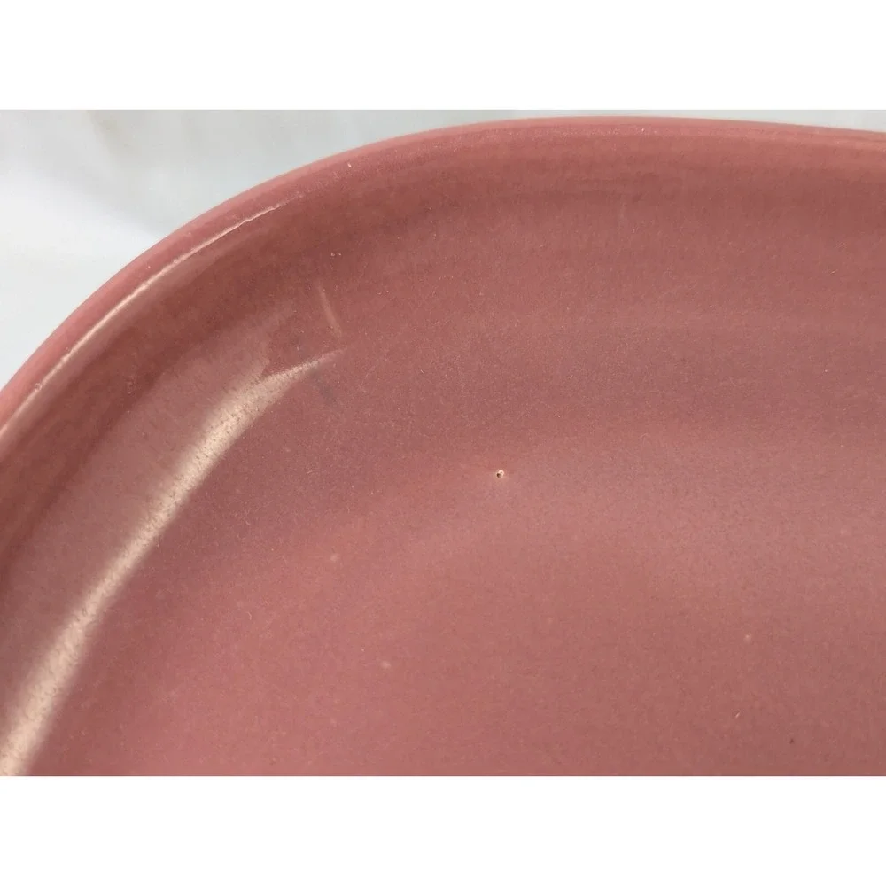 Bauer Los Angeles Ceramic Pink Platter Tray‎ 12 Inch READ